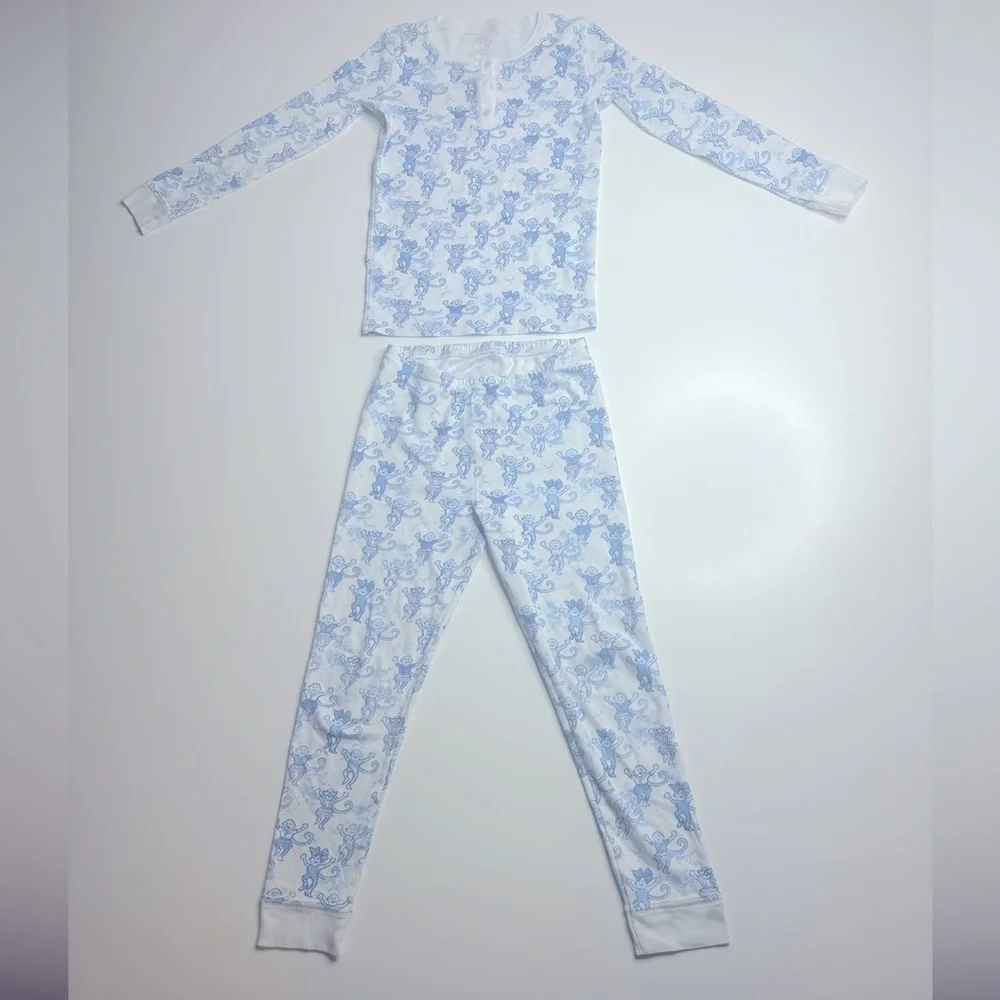 Blue Floral Kids Pajamas